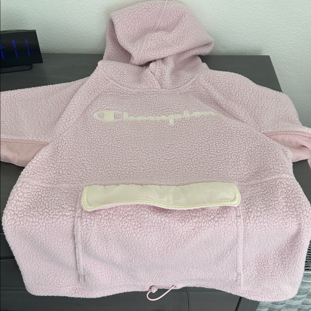 Champion Light Pink Fleece Hoodie